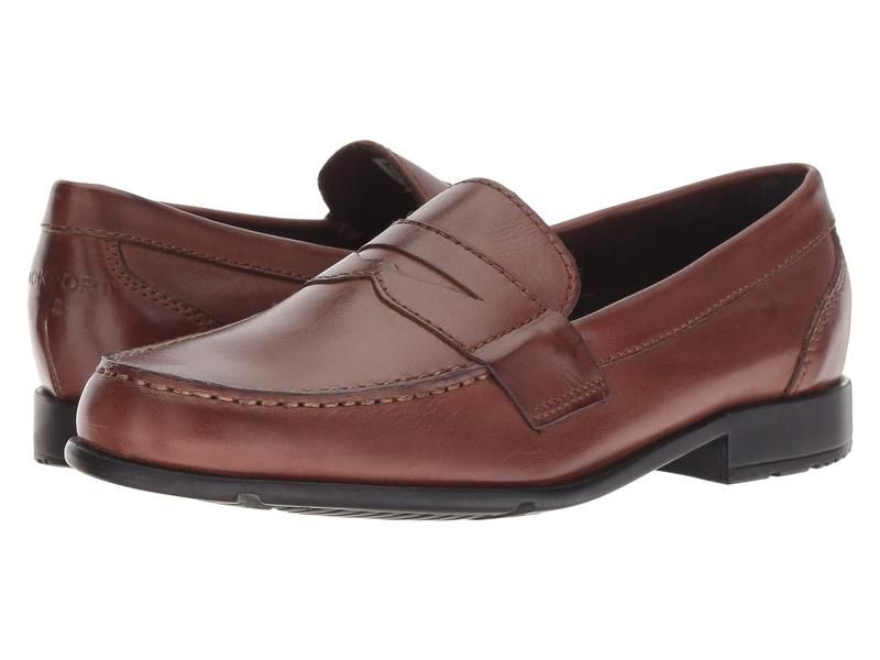 ロックポート メンズ シューズ スリッポン・ローファー Rockport Classic Loafer Lite Penny Dark Brown ブラウン