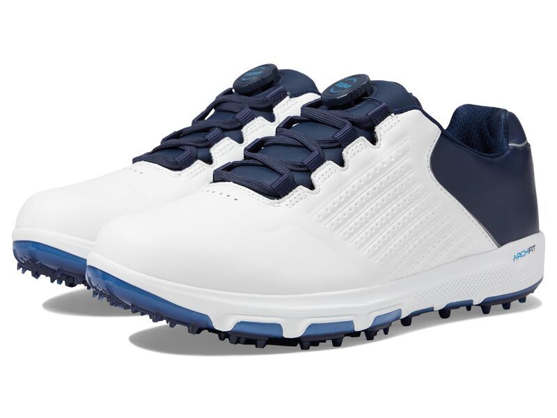 スケッチャーズ メンズ シューズ スニーカー Skechers GOLF Pro 6 SLTwist WhiteNavyBlue ホワイト