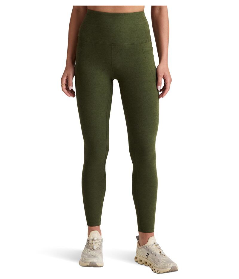 ビヨンドヨガ レディース ボトムス カジュアルパンツ ミディ ハイウエスト Beyond Yoga Spacedye Out Of Pocket HighWaisted Midi Legging Army Green Heather ヘザー