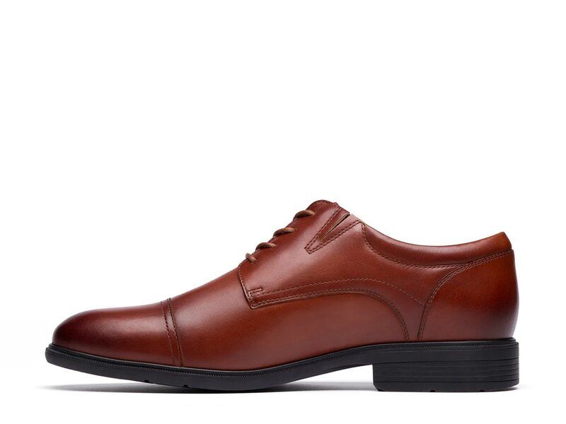 クラークス メンズ シューズ オックスフォード キャップ Clarks Steadwell Cap Oxford Dark Tan Leather タン クラークス メンズ シューズ オックスフォード キャップ Clarks Steadwell Cap Oxford Dark Tan Leather タン