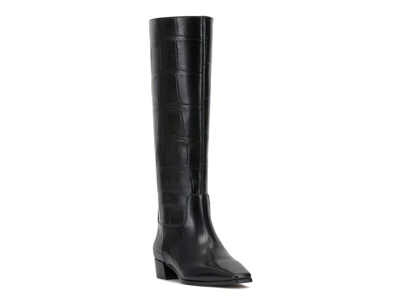 ヴィンスカムート レディース シューズ ブーツ・レインブーツ Vince Camuto Pavla Boot Black Croc Print Leather ブラック