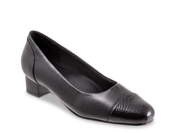 トロッターズ レディース シューズ パンプス Trotters Daisy Pump BlackSnake Print Toe ブラック