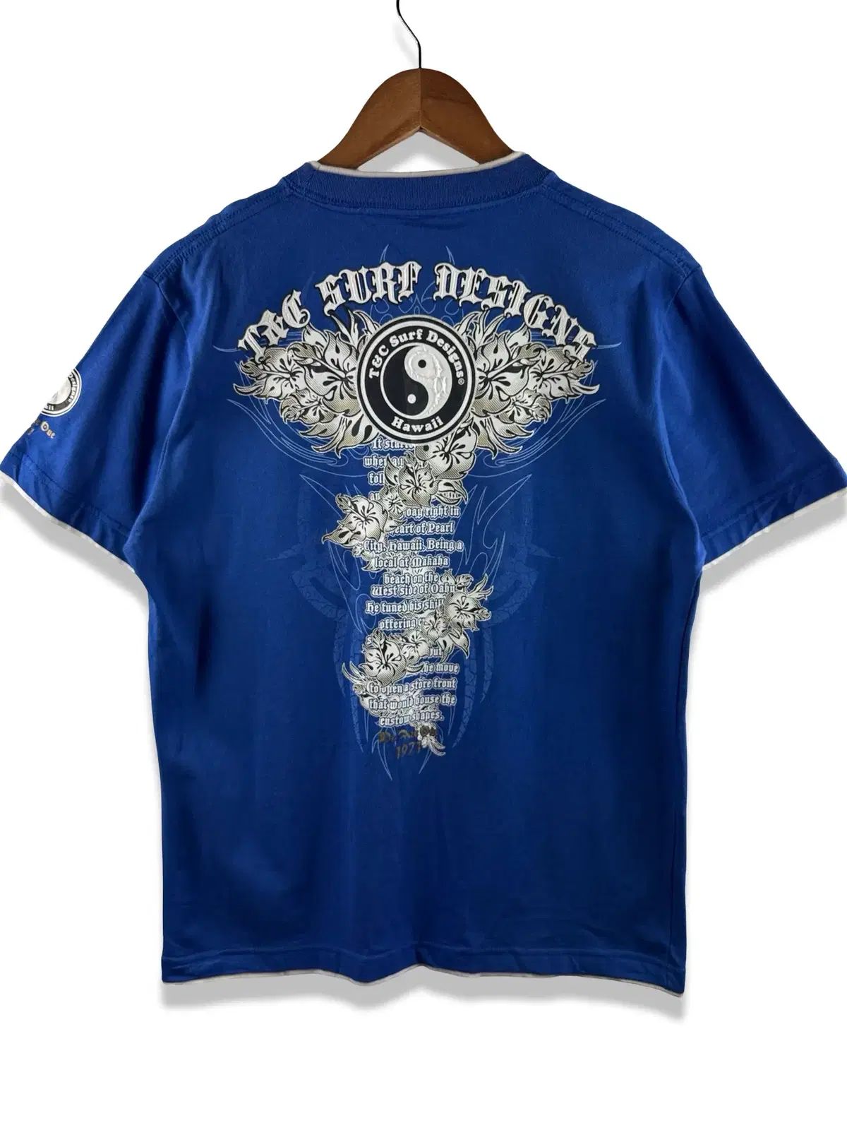 JPN オリエンタル レイヤード ブルー Tシャツ 3539