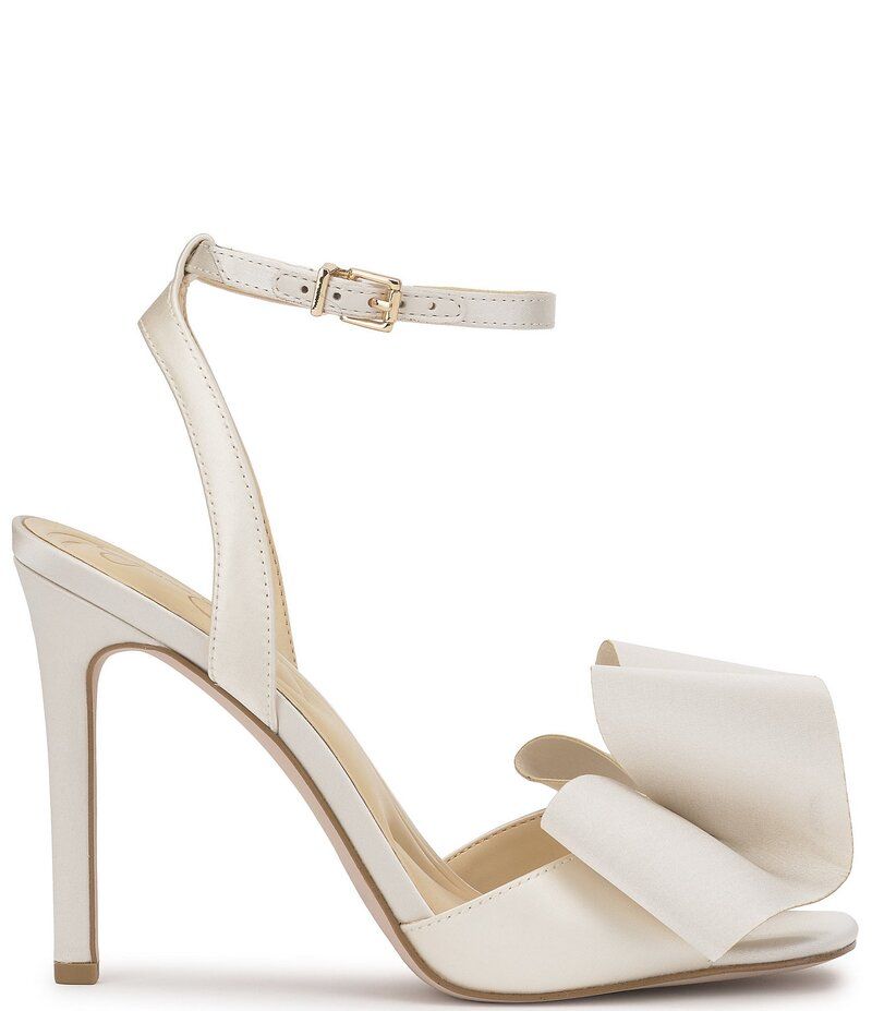 ジェシカシンプソン レディース シューズ サンダル サテン Jessica Simpson Olivine Satin Bow Dress Sandals Off White オフホワイト