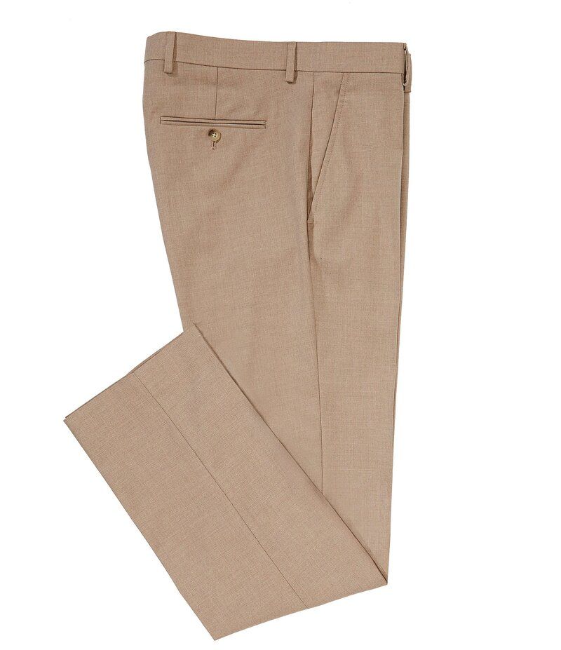 ペリーエリス メンズ ボトムス カジュアルパンツ スリムフィット パンツ Perry Ellis Slim Fit Sharkskin Pants Vintage Khaki カーキ