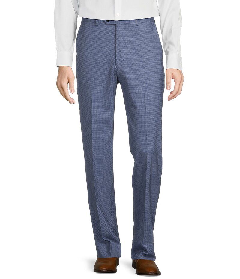 ハート シャフナー マルクス メンズ ボトムス カジュアルパンツ パンツ Hart Schaffner Marx Chicago Classic Fit Flat Front Fancy Dress Pants Light Blue ブルー