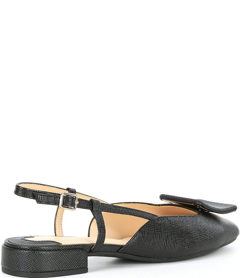 アレックスマリー レディース シューズ パンプス レザー Alex Marie Micah Textured Leather Slingback Flats Black ブラック