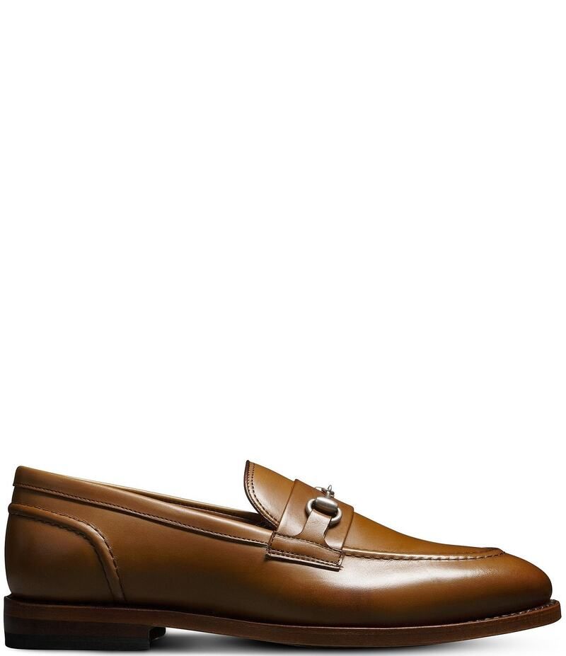 アレンエドモンズ メンズ シューズ スリッポン・ローファー レザー ローファー AllenEdmonds Mens Randolph Bit Buckle Calfskin Leather Loafers Walnut