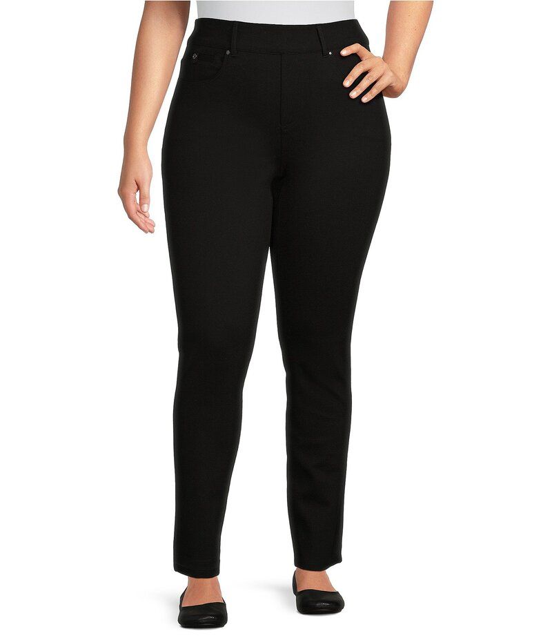 ウエストバウンド レディース ボトムス カジュアルパンツ プラスサイズ パンツ Westbound Plus Size the HIGH RISE Skinny Full Length PullOn Pants Black ブラック