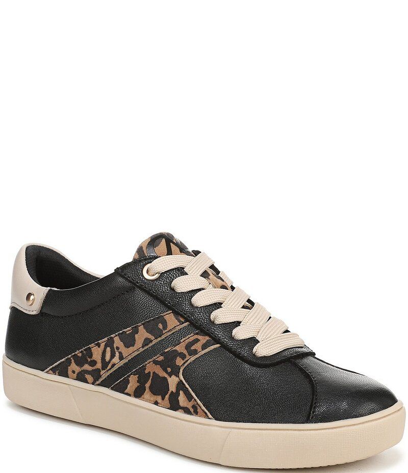 ナチュライザー レディース シューズ スニーカー レース レザー Naturalizer Medina Leather Leopard Lace Up Sneakers BlackBrown ブラック