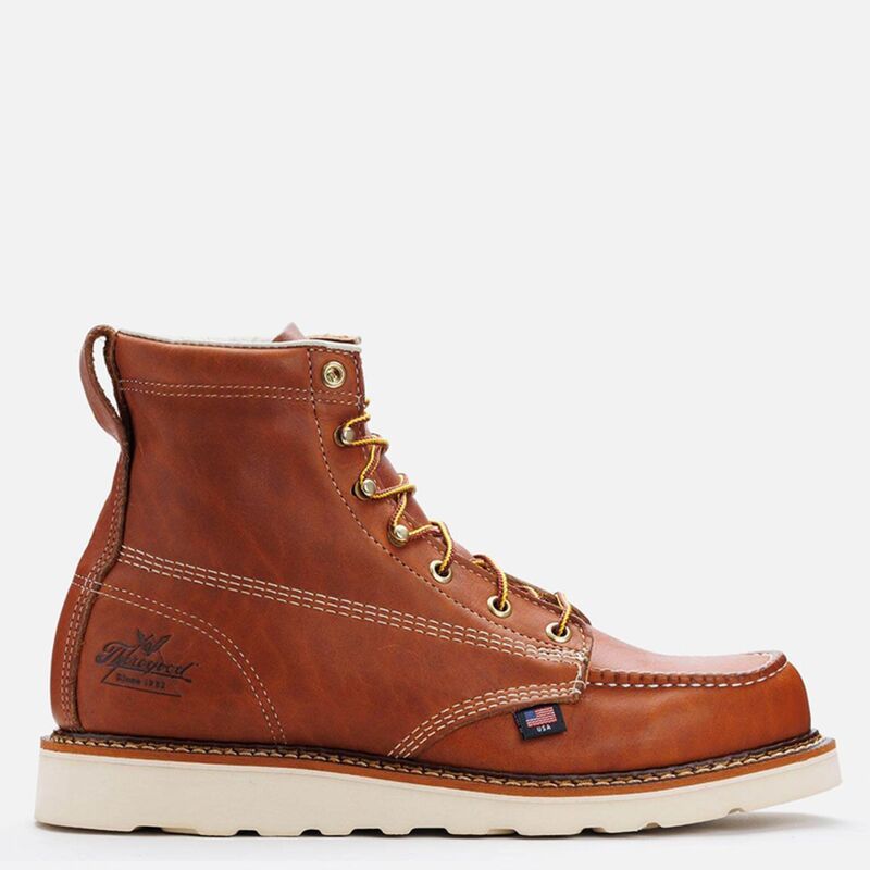 ソログッド メンズ シューズ ブーツ・レインブーツ Thorogood Mens American Heritage 6 Inch Tobacco Moc Toe Maxwear Wedge Tobacco