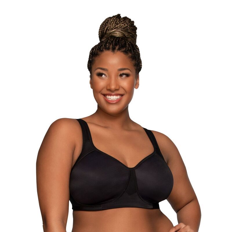 バニティフェア レディース アンダーウェア ブラジャー Vanity FairR Sport FullFigure Wireless Bra 71500 Mid Black ブラック