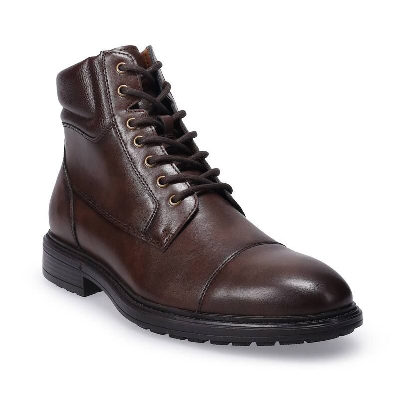 ソノマ メンズ シューズ ブーツ・レインブーツ レース Sonoma Goods For Life Mateyo Mens Memory Foam LaceUp Boots Brown ブラウン