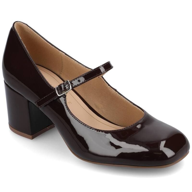 ジャーニー レディース シューズ パンプス ヒール Journee Tru Comfort Foam Okenna Womens Heels Chocolate チョコレート