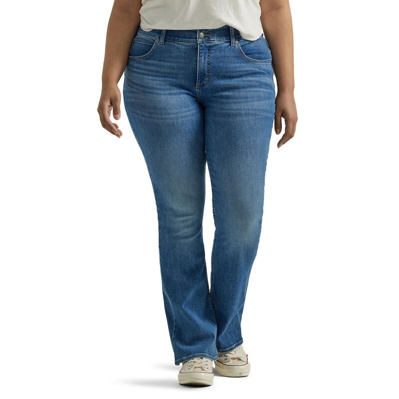 リー レディース ボトムス デニムパンツ ブーツカット プラスサイズ ブーツ ジーンズ Plusize LeeR Ultra Lux Comfort with Flex Motion Bootcut Jeans Indigo Facet インディゴ