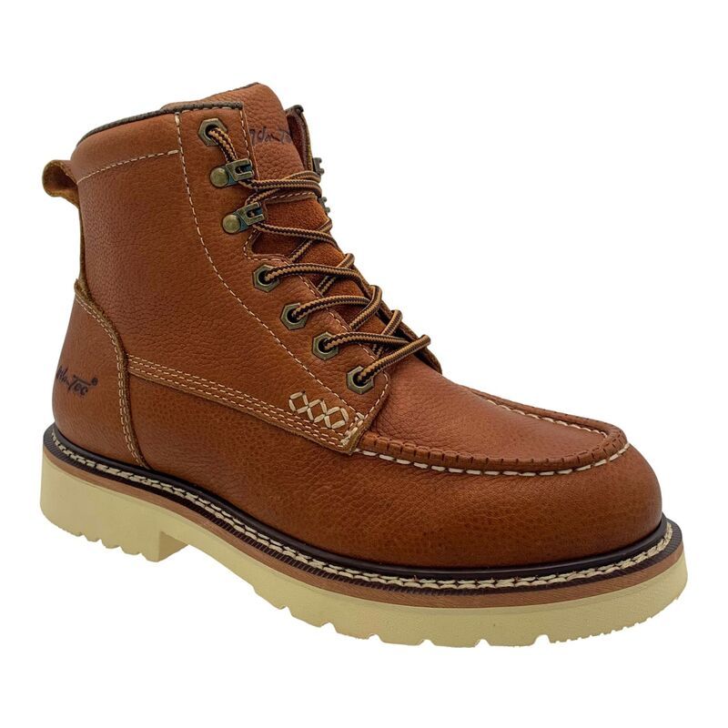アドテック メンズ シューズ ブーツ・レインブーツ レザー AdTec Apex Mens Brown Leather Safety Toe Boots Tumble Brown ブラウン