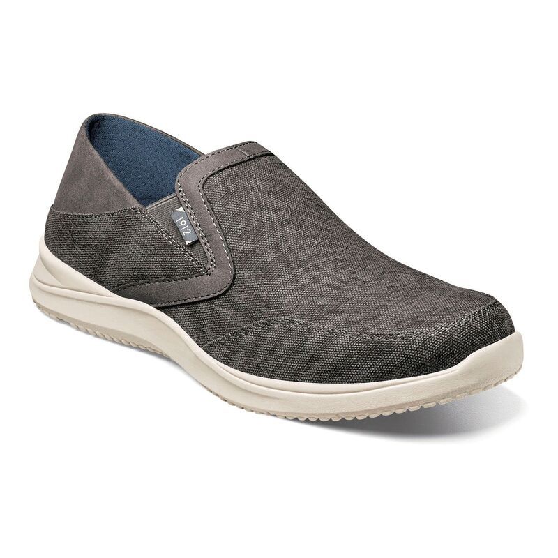 ノンブッシュ メンズ シューズ スリッポン・ローファー Nunn Bush Conway EZ MenslipOn Shoes Gunmetal ガンメタル
