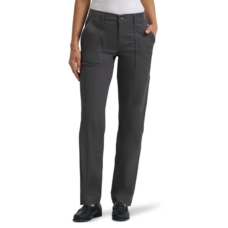 リー レディース ボトムス カジュアルパンツ Womens Lee Ultra Lux Comfort with FlexToGo StraightLeg Utility Pantstatic Gray グレー