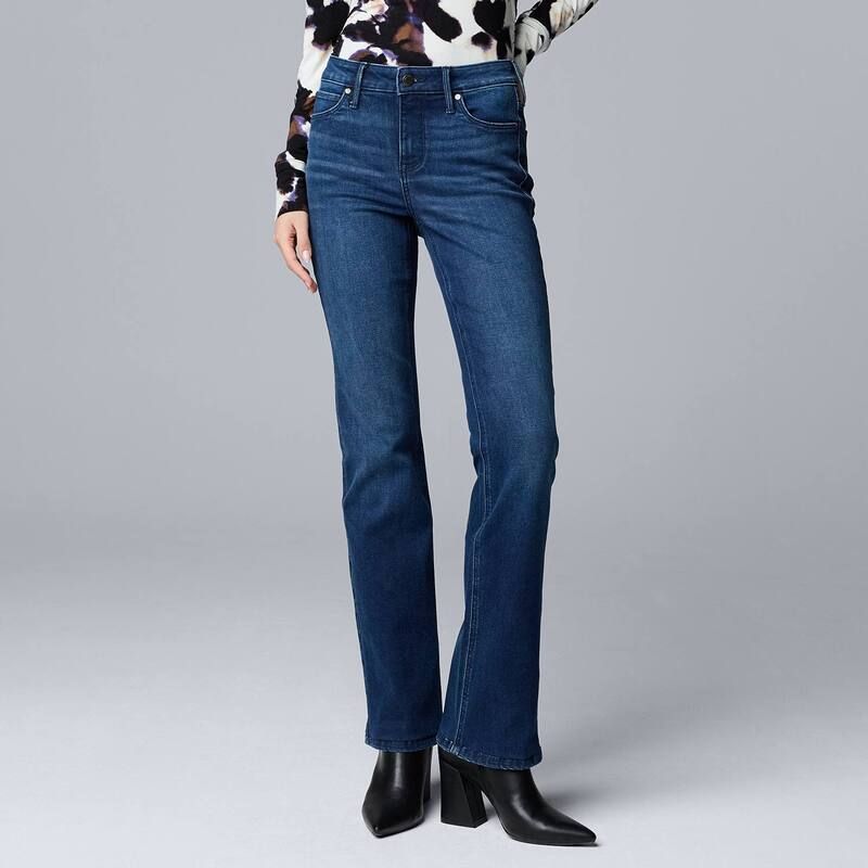 ヴェラウォン レディース ボトムス デニムパンツ ブーツカット ブーツ ジーンズ Womensimply Vera Wang Stretch Bootcut Jeans Camila Dark Wash