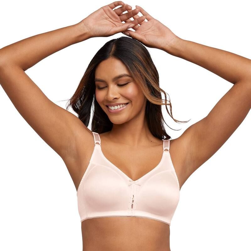 バリ レディース アンダーウェア ブラジャー Bali Double Support FullFigure Wireless Bra DF3820 Blush Pink ピンク
