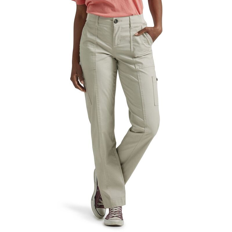 リー レディース ボトムス カジュアルパンツ Womens LeeR Ultra Lux Comfort with FlexToGo StraightLeg Utility Pantsalina Stone ストーン