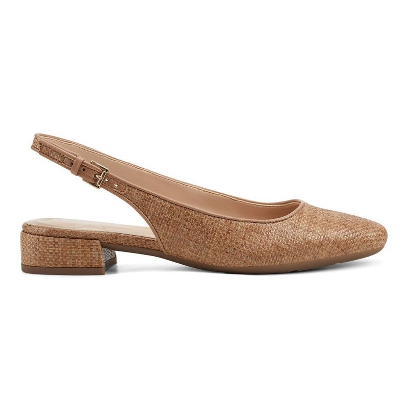 イージースピリット レディース シューズ パンプス Easy Spirit Cassius Womenslingback Pumps Caramel Woven｜詳細画像