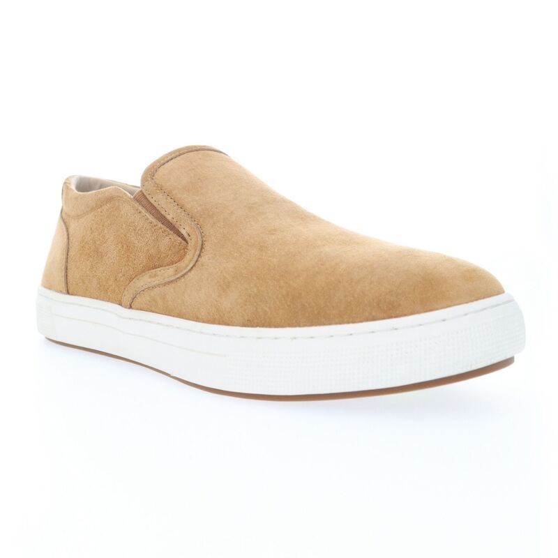 プロペット メンズ シューズ スニーカー スエード Propet Kip Mensuede SlipOn Shoes Camel キャメル