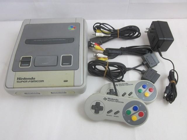 外箱付 任天堂 SFC スーパーファミコン SHVC-001 本体コントローラー 中古品 ゲーム スーパーファミコン 本体 SHVC-001 後期型 動作品