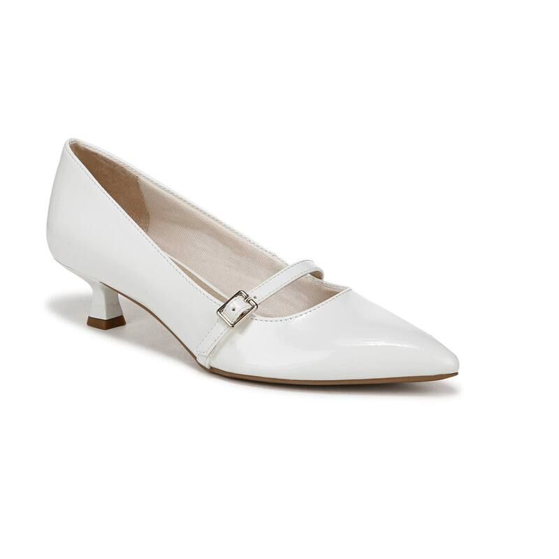 ライフストライド レディース シューズ パンプス ヒール LifeStride Madelyn Womens Mary Jane Kitten Heels White ホワイト