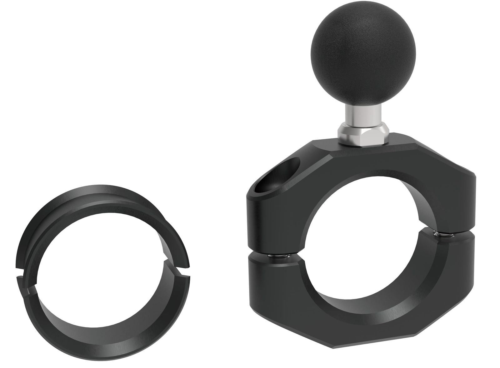 SYGN HOUSE サインハウス バイク用 マウントシステム セカンド ベースパーツ パイプクランプベース スリルドブラック Sサイズ (22.2mm/1inch) 00082999