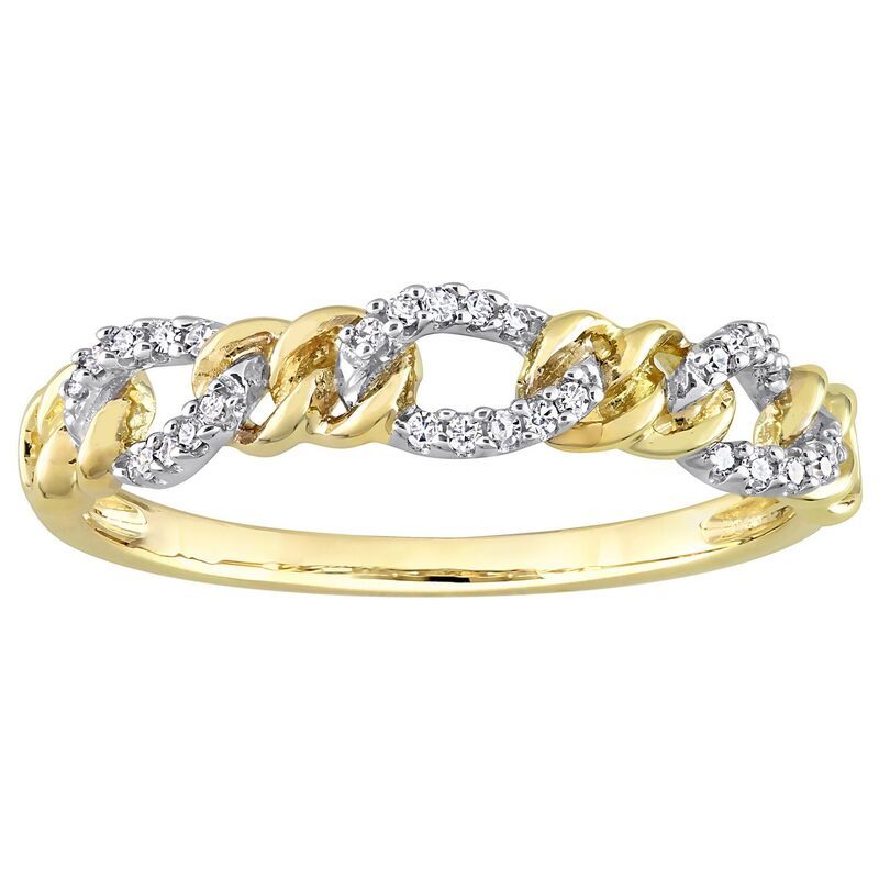 ステラ グレース レディース アクセサリー リング Stella Grace 14k TwoTone Gold 110 CaratW Diamond Link Wedding Ring 14k Gold ゴールド