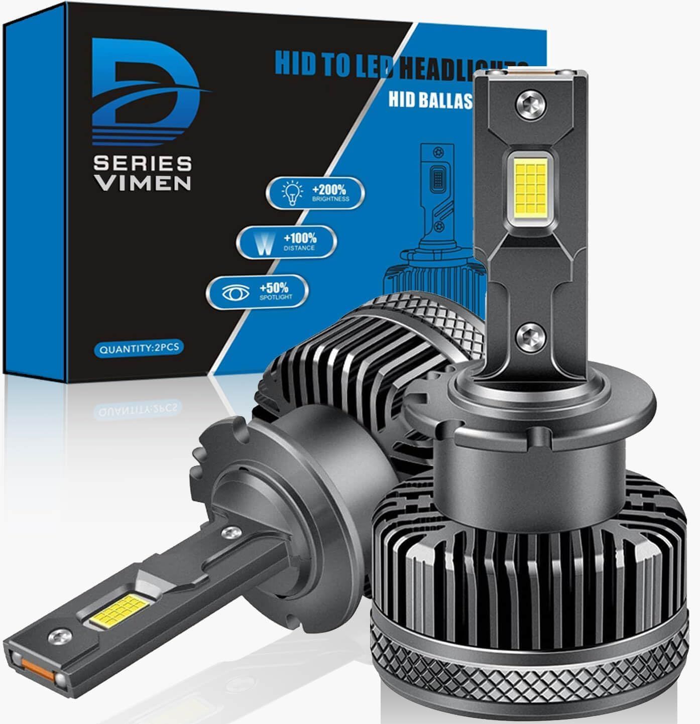 【HIDを超えるLED】D4S LED ヘッドライト爆光 D4S LED バルブ 6500K ホワイト 車検対応 純正交換用 純正 D4S HIDバルブからled化 純正HIDをLED化 無加工交換 12000LM 12V車対応 輸入車 国産車対応 ...
