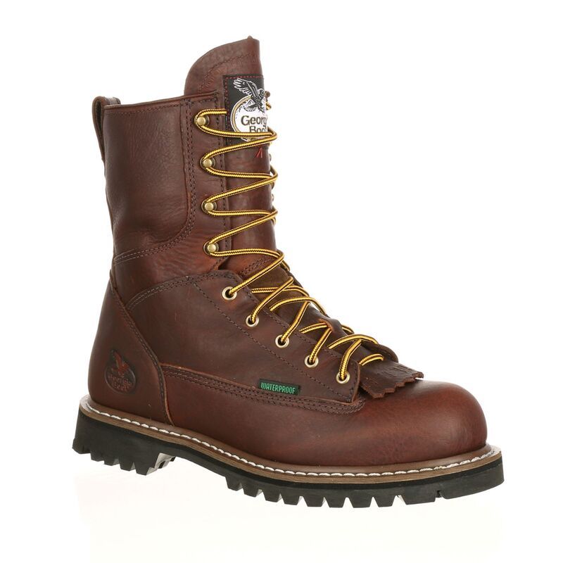 ジョージアブーツ メンズ シューズ ブーツ・レインブーツ Tシャツ Georgia Boots Classic Mens 8Inch Waterproof Steel Toe Work Boots Chocolate チョコレート