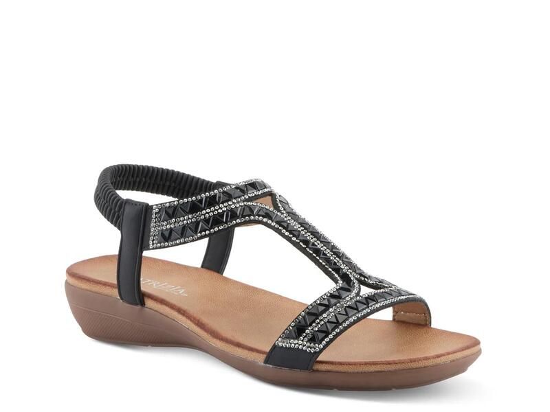 パトリシア レディース シューズ サンダル PatriziaSaevi Wedge Sandal Black ブラック