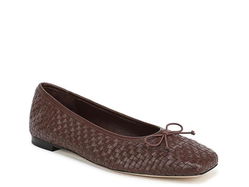 ヴィンス レディース シューズ パンプス VinceDarla Ballet Flat Womens Dark Brown Leather ブラウン