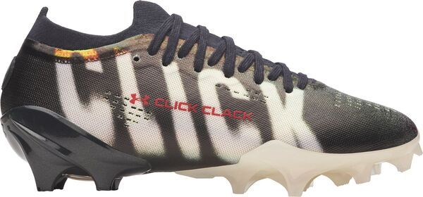 アンダーアーマー レディース シューズ スニーカー Under Armour Blur Pro Click Clack Football Cleats GrayBlackWhite ホワイト