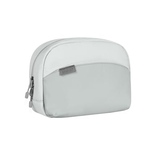 pack all 化粧ポーチ トイレタリーバッグ コスメポーチ トラベルポーチ 小物入れ 化粧品 洗面用具 おしゃれ 大容量 軽量 撥水加工 自立 持ち運び メイクブラシ収納可能 ギフト 出張 旅行用 男女兼用（ライトグレー）t 4,688円
