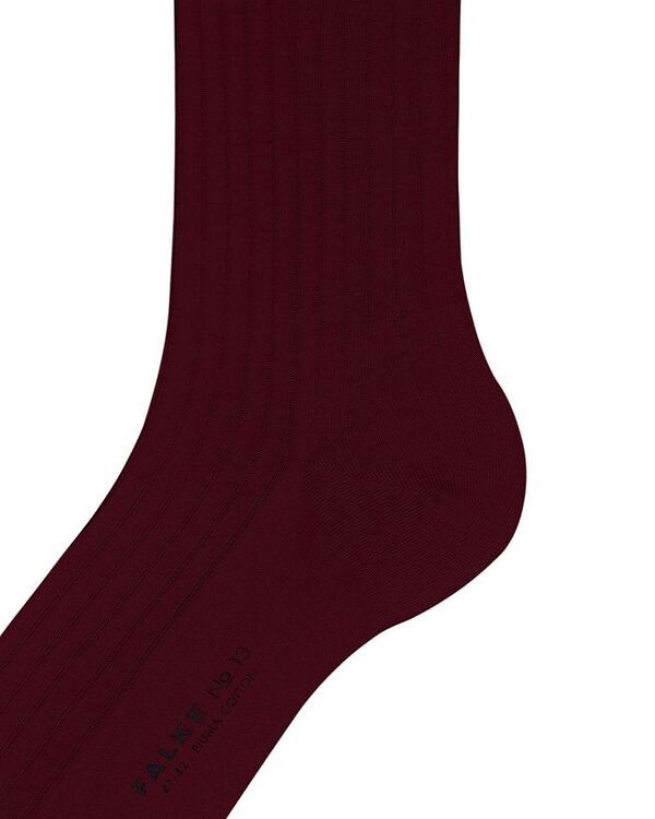 ファルケ メンズ アンダーウェア 靴下 ナイロン コットン Falke No 13 Piuma Cotton Nylon Dress Socks Barolo