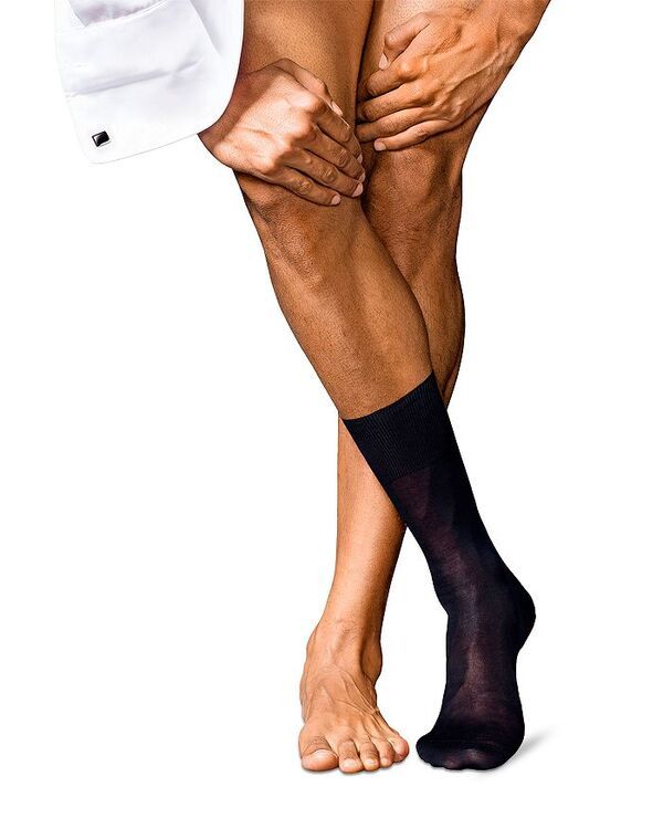 ファルケ メンズ アンダーウェア 靴下 Falke No 9 Fil dEcosse Mercerized Dress Socks Dark Navy ネイビー