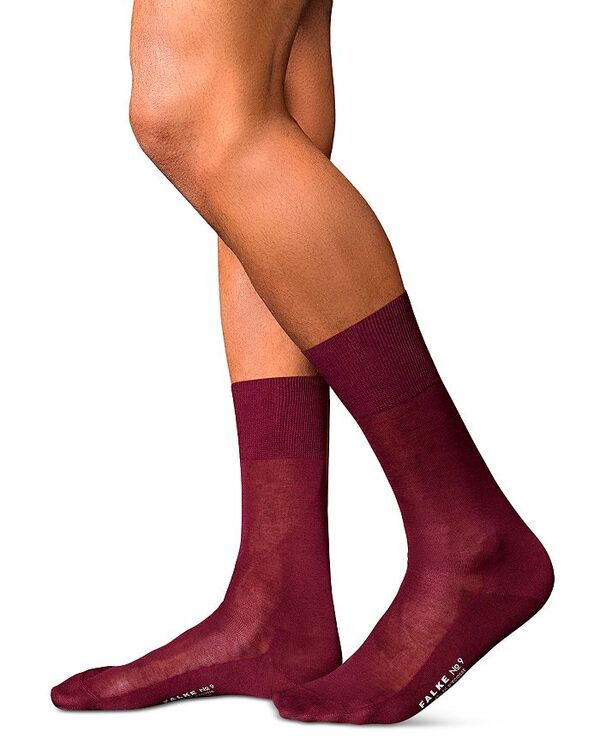ファルケ メンズ アンダーウェア 靴下 Falke No 9 Fil dEcosse Mercerized Dress Socks Barolo