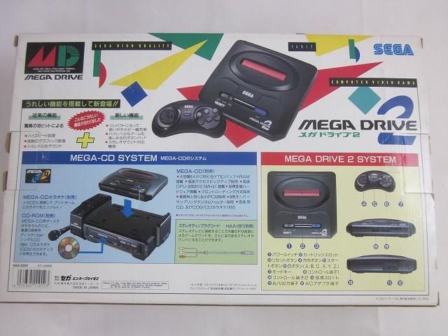 中古品 ゲーム セガ メガドライブ 本体 メガドライブ2 HAA-2502 箱