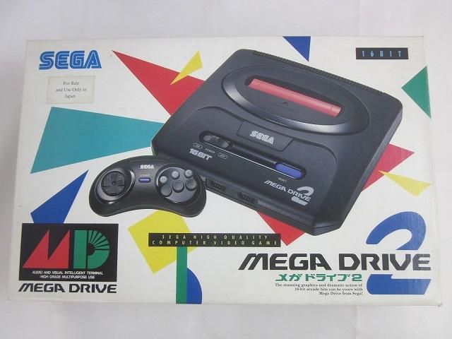 中古品 ゲーム セガ メガドライブ 本体 メガドライブ2 HAA-2502 箱