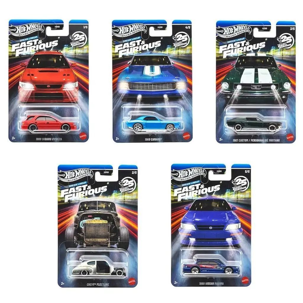 【新品】ミニカー 1/64 Hot Wheels ワイルド・スピード テーマ ドリーム ラインアップ 10個アソート [HNR88-986N]