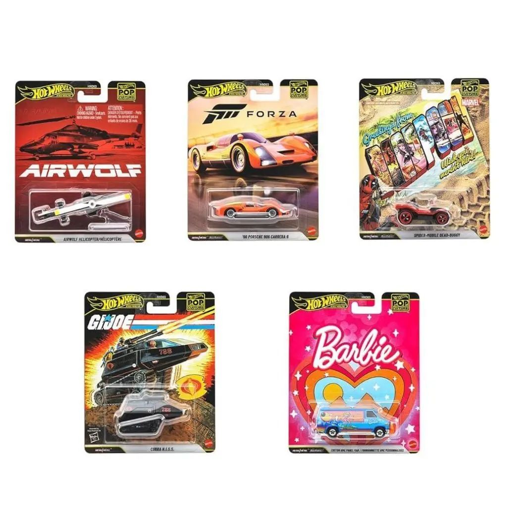 新品】ミニカー 1/64 Hot Wheels ポップカルチャー 10個アソート