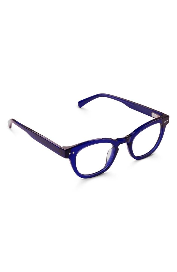 アイブブス レディース アクセサリー サングラス・アイウェア eyebobs Waylaid 45mm Round Readinglasses Midnight Blue Crystal ブルー
