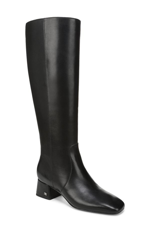 サムエデルマン レディース シューズ ブーツ・レインブーツ Sam Edelman Porter Knee High Boot Black Leather ブラック