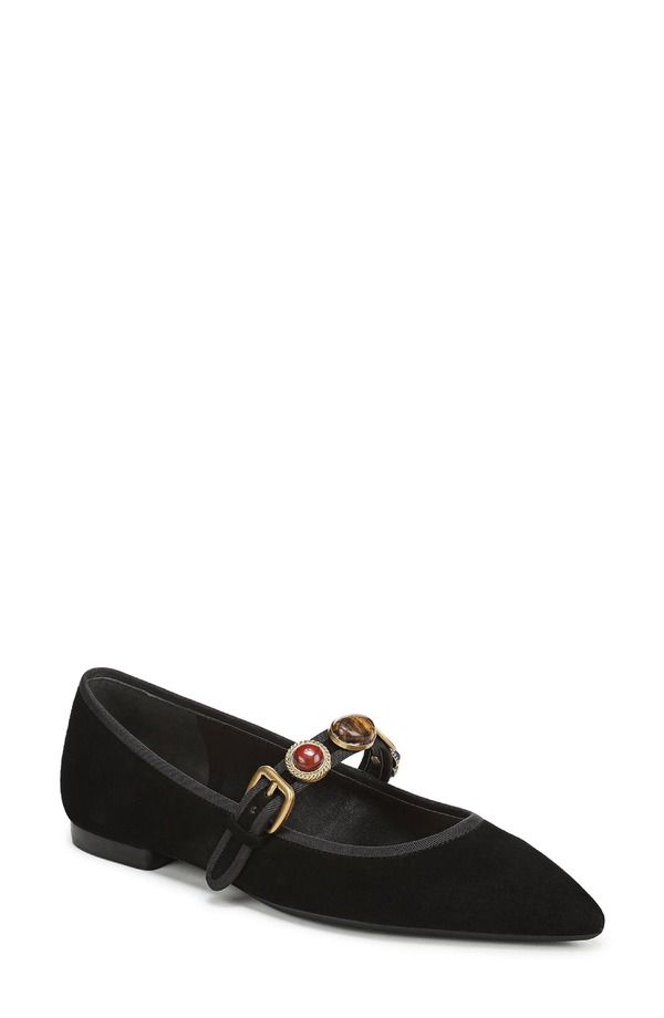 ヴェロニカ ベアード レディース シューズ パンプス Veronica Beard Selene Charms Pointed Toe Flat Black ブラック