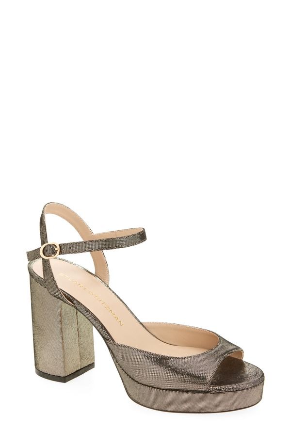 スチュアート ワイツマン レディース シューズ ヒール プラットフォーム サンダル Stuart Weitzman Dayna II Platform Sandal Platino