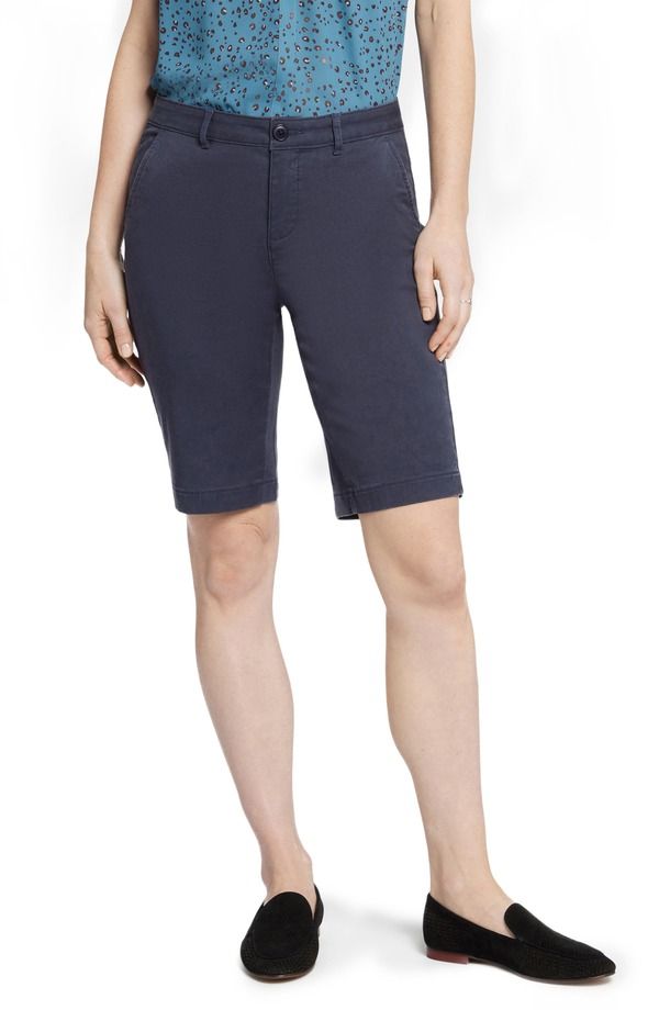 エヌワイディージェイ レディース ボトムス ハーフパンツ・ショーツ ショートパンツ NYDJ Bermuda Shorts Oxford Navy ネイビー