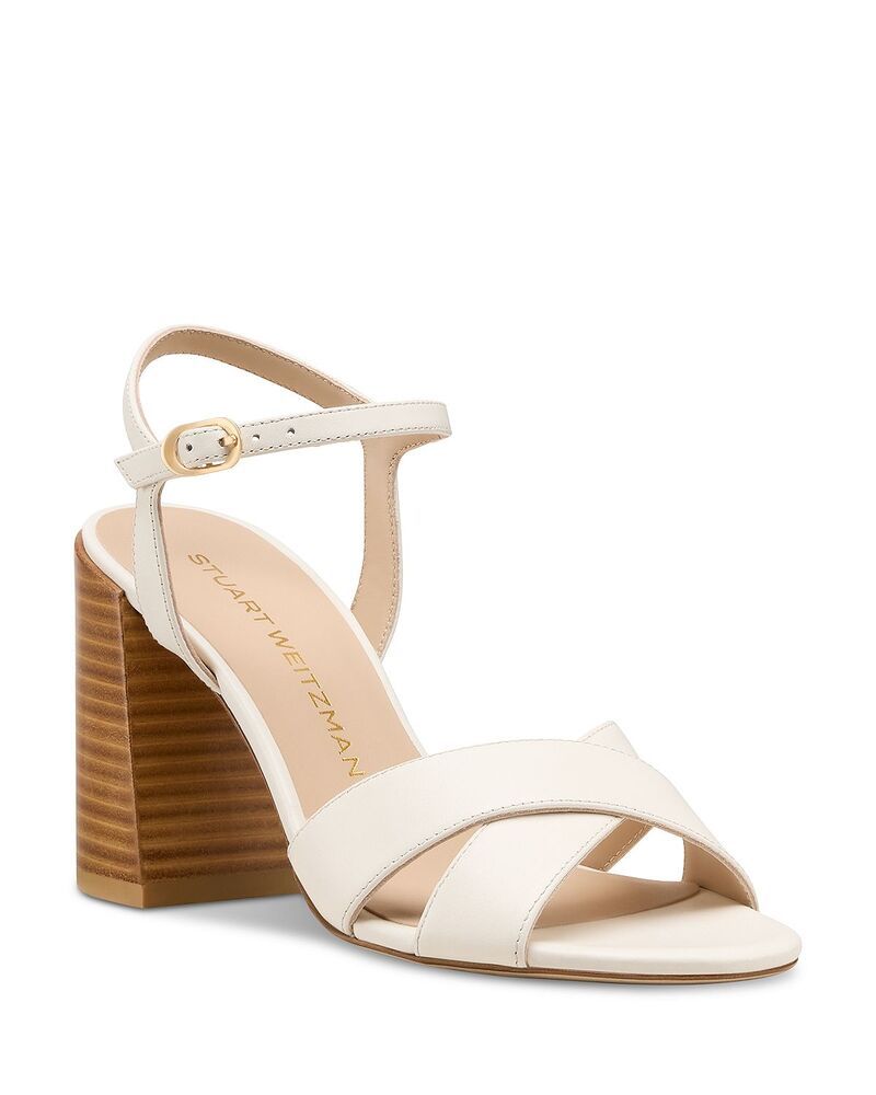 スチュアート ワイツマン レディース シューズ サンダル ヒール Stuart Weitzman Womens Alyssa 85 Block Heel Sandals CreamNew Camel クリーム